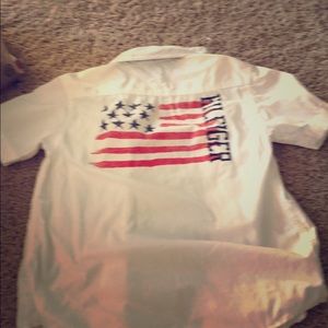 Kids short sleeve button down Tommy Hilfiger